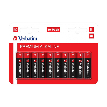 Verbatim Batteries AA Alkaline 10 pcs Blister Verbatim Batteries AA Alkaline 10 pcs Blister