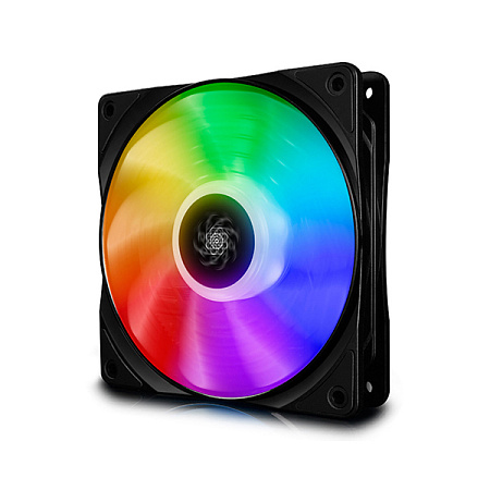 PC Case Fan Deepcool CF120, 120x120x25mm, 17.8-27dB, 56.5CFM, 500-1500RPM, Hydro Bearing, RGB LED