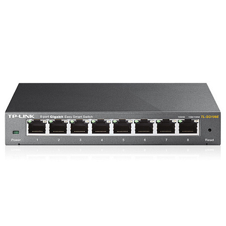 8-port 10/100/1000Mbps Switch TP-LINK "TL-SG108E" Easy Smart 8-port 10/100/1000Mbps Switch TP-LINK "TL-SG108E" Easy Smart