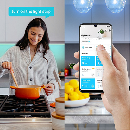 TP-LINK "Tapo L900-10", Smart Wi-Fi LED Dimmable Strip, Multicolor, 10 Meters