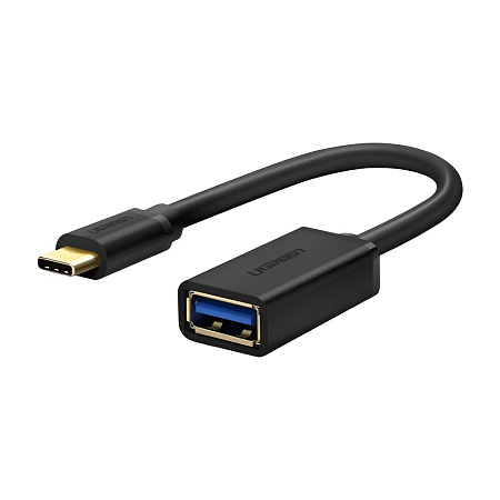 UGREEN Adapter Cable USB-C 3.0 Male to USB-A 3.0 Female, 0.15m | US154, Black