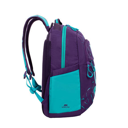 Backpack Rivacase 5430, for Laptop 15,6" & City bags, Violet/Aqua