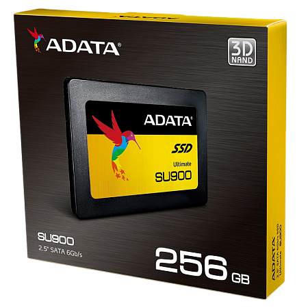 2.5" SATA SSD  256GB  ADATA Ultimate SU900 [R/W:560/520MB/s, 80K/90K IOPS, SM2258, 3D-NAND MLC]