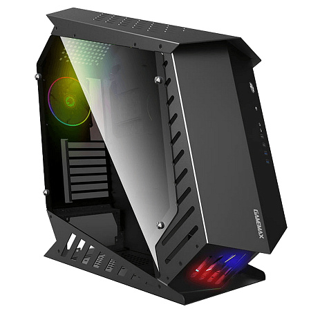 Case ATX GAMEMAX AutoBot, w/o PSU, 3x120mm ARGB fans, Dual TG, Aliminium, 2xUSB3.0, 2xUSB 2.0