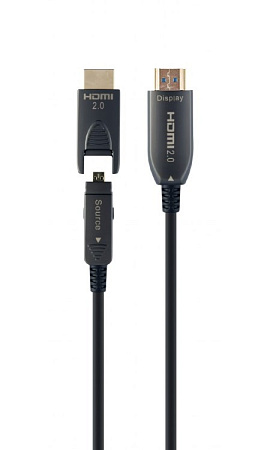Видеокабель Cablexpert CCBP-HDMID-AOC-20M, HDMI D (M) - HDMI A (M), 20 м, Чёрный