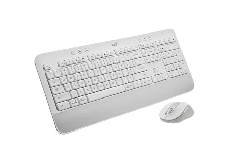 Wireless Keyboard & Mouse Logitech MK650, Quiet typing, Palm rest, Media сontrols, 4000dpi, 5 button