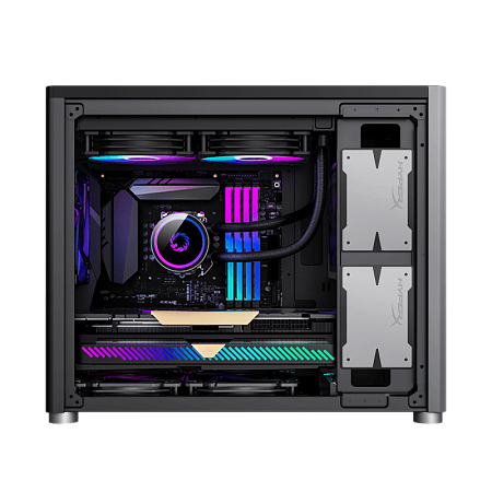 Case mATX GAMEMAX Spark, w/o PSU, 0.8/0.6mm, Front Metal, Dual Side Tempered Glass, Dust Filter, 1xU