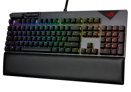 Gaming Keyboard Asus ROG Strix Flare II, Mechanical , NX Red SW, PBT, US Layout,Wrist rest, RGB, USB