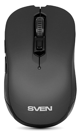 Wireless Mouse SVEN RX-560SW, 800-1600 dpi, 6 buttons, Ergonomic, Silent, Soft-touch, 60g., 1xAA, 2.