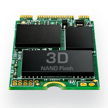 .M.2 SATA SSD  256GB Transcend  "TS256GMTS430S" [42mm, R/W:530/400MB/s, 45K/70K IOPS, SM2258, 3DTLC]