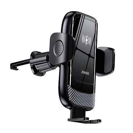 Jokade Car Holder Air Outlet Wireless Charging 15W JH033, Black Jokade Car Holder Air Outlet Wireless Charging 15W JH033, Black