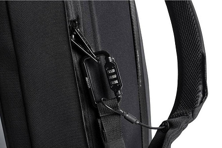 15.6" Bobby Bizz anti-theft backpack & briefcase, Black, P705.571