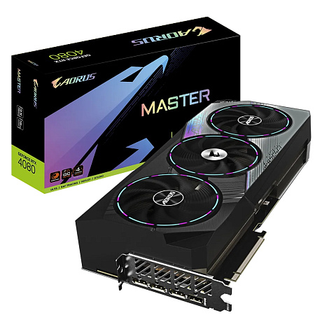 VGA Gigabyte RTX4080 16GB GDDR6X Aorus Master (GV-N4080AORUS M-16GD) VGA Gigabyte RTX4080 16GB GDDR6X Aorus Master (GV-N4080AORUS M-16GD)