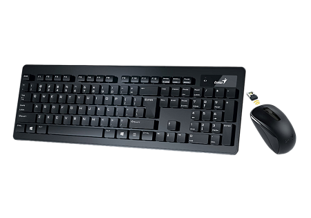 Wireless Keyboard & Mouse Genius SlimStar 8005, Ultra thin and light, Quiet typin, Dust-proof, 1000d