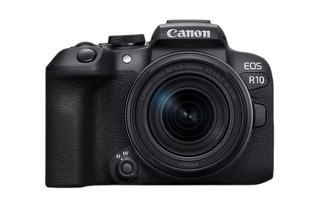 Беззеркальный фотоаппарат Canon EOS R10 + RF-S 18-150mm IS STM & Adapter, Чёрный