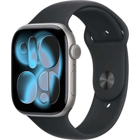 Умные часы Apple Watch Series 11, 46мм, Чёрный, iphone, xiaomi, samsung, oppo, чехол, стекло