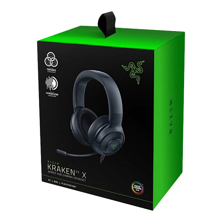Gaming Headset Razer Kraken X, 40mm drivers, 12-28kHz, 32 Ohm, 109db, 250g, On-earcup control, Cardi