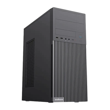 Компьютерный корпус Sohoo 2815BK, Midi-Tower, ATX, Чёрный