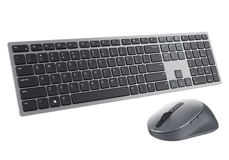 Wireless Keyboard & Mouse Dell Premier Multi-Device KM7321W, Well-crafted design, 2.4Ghz/BT, Russian