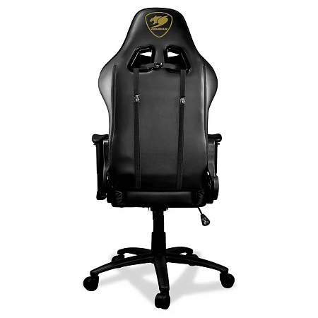 Gaming Chair Cougar ARMOR ONE Royal Black/Gold, User max load up to 120kg / height 145-180cm