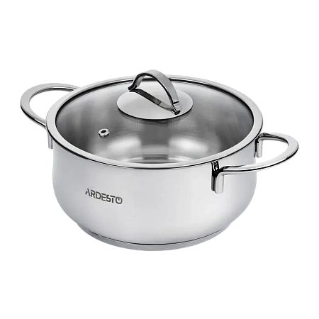 Кастрюля Ardesto AR0730S, 3л, 20см, Нержавеющая сталь