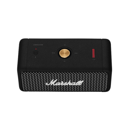 Marshall EMBERTON Portable Bluetooth Speaker - Black and Brass