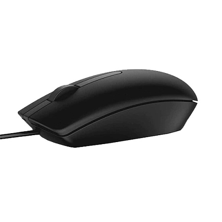 Mouse Dell MS116, Optical, 1000dpi, 3 buttons, Ambidextrous, Black, USB (Retail Box)