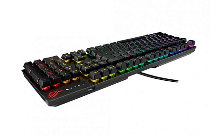 Gaming Keyboard Asus Strix Scope RX, Mechanical, RX Red Optica SW, RGB, PBT, IP57, USB Passthrough, 