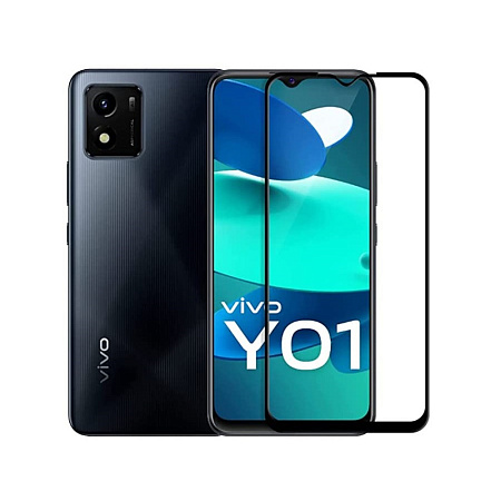 Helmet Diamond Glass 4D Vivo Y01, Black
