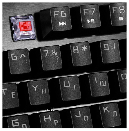 Gaming Keyboard SVEN KB-G9700, Mechanical, Red SW, Metal plate, Anti-Ghosting, RGB, 1.8m, USB, EN/RU Gaming Keyboard SVEN KB-G9700, Mechanical, Red SW, Metal plate, Anti-Ghosting, RGB, 1.8m, USB, EN/RU