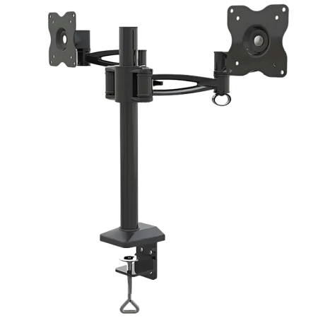 Monitor Desk mount Barkan ''E642' Black 19" - 29" Movement Dual Monitor Desk Mount