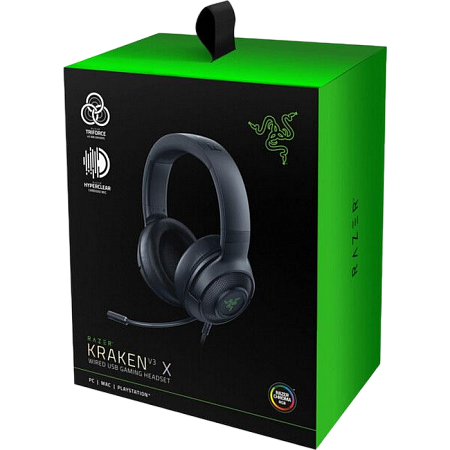 Игровая Гарнитура RAZER Kraken V3 X, USB, Чёрный Игровая Гарнитура RAZER Kraken V3 X, USB, Чёрный