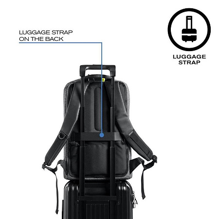 Backpack Bobby Urban Lite, anti-theft, P705.501 for Laptop 15.6" & City Bags, Black
