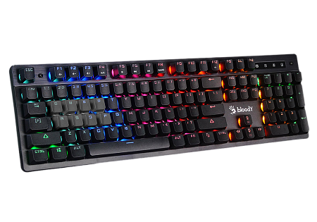 Gaming Keyboard Bloody B500N, Mecha-Like, Tackile SW, Game Mode, Macro, Fn keys, Spill-resistant, Ne