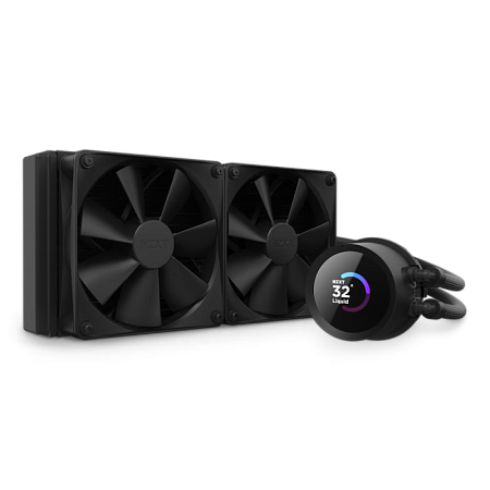 AIO Liquid Cooling NZXT Kraken 240 (18-30dB, 78.2CFM, 2x120mm, 500-1800RPM, LCD 1.54", CAM)