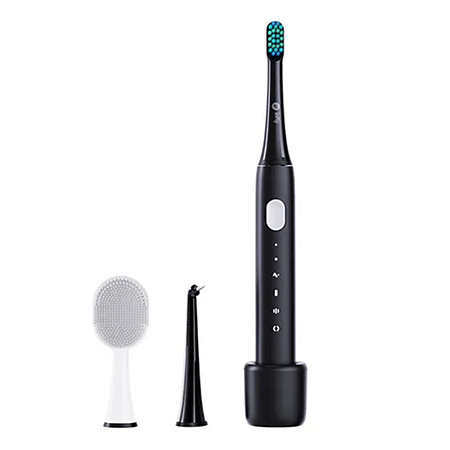 Infly Electric Toothbrush P60 with 5 Brush Heads, Black Infly Electric Toothbrush P60 with 5 Brush Heads, Black