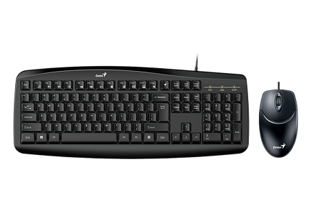 Keyboard & Mouse Genius Smart KM-200, 12 Fn keys, Concave keycap, Spill resistant, 1000dpi, 3 button