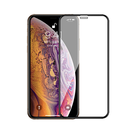 Helmet Diamond Glass 5D Frame iPhone 11 Pro/X/Xs, Black Helmet Diamond Glass 5D Frame iPhone 11 Pro/X/Xs, Black