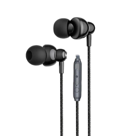 XO earphones, EP55 in-ear earphone, metal, Black XO earphones, EP55 in-ear earphone, metal, Black