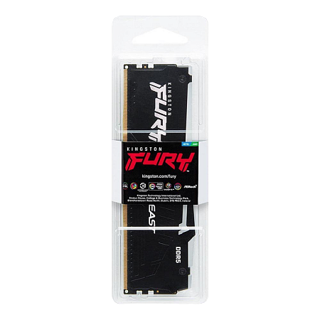 .32GB DDR5-5600MHz  Kingston FURY Beast RGB (KF556C40BBA-32), CL40-40-40, 1.25V, Intel XMP 3.0, Blac