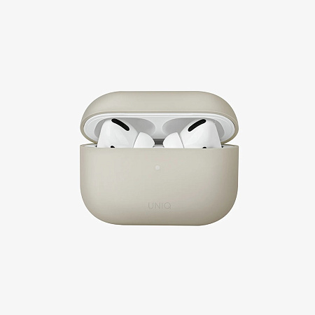Uniq Case Silicon Lino Hybrid Beige for AirPods Pro, Ivory Uniq Case Silicon Lino Hybrid Beige for AirPods Pro, Ivory