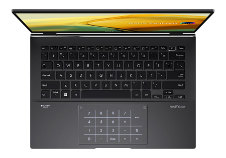 Ноутбук 14" ASUS Zenbook 14 OLED UM3402YA, Jade Black, AMD Ryzen 7 5825U, 16Гб/1024Гб, Без ОС