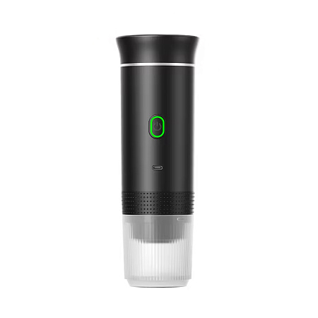 Smart Portable Electric Espresso Machine Capsule Compatible One-Button Operation, Black