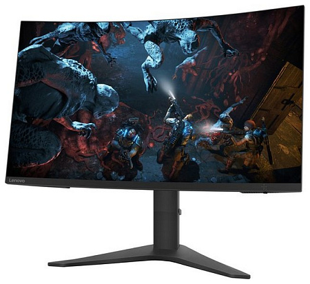 31.5" LENOVO G32qc-10, Black, Curved-VA, 2560x1440, 144Hz, FreeSync, 1ms MPRT, 350cd, 3M:1, HDMI+DP