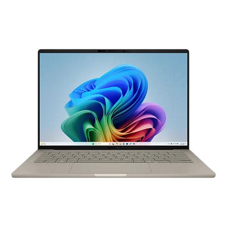 Ноутбук 14" ASUS Zenbook A14 OLED UX3407QA, Zabriskie Beige, Qualcomm Snapdragon X X1-26-100, 16Гб/512Гб, Windows 11 Home
