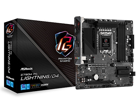 MB S1700 ASRock Z790M PG LIGHTNING/D4 mATX MB S1700 ASRock Z790M PG LIGHTNING/D4 mATX