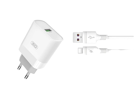 Зарядное устройство XO L64, 18Вт, Белый