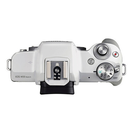 Беззеркальный фотоаппарат Canon EOS M50 Mark II, White + EF-M 15-45 IS, Белый