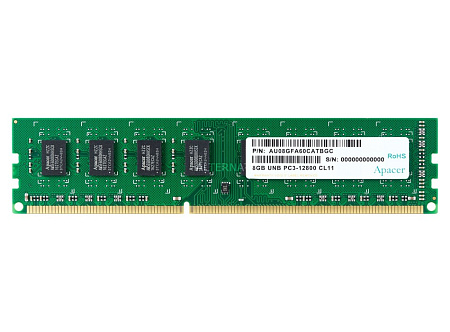 Оперативная память Apacer AU08GFA60CATBGC, DDR3 SDRAM, 1600 МГц, 8Гб, AU08GFA60CATBGC