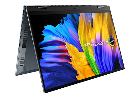 Ноутбук 14" ASUS Zenbook 14 Flip OLED UP5401EA, Pine Grey, Intel Core i5-1135G7, 8Гб/256Гб, Без ОС